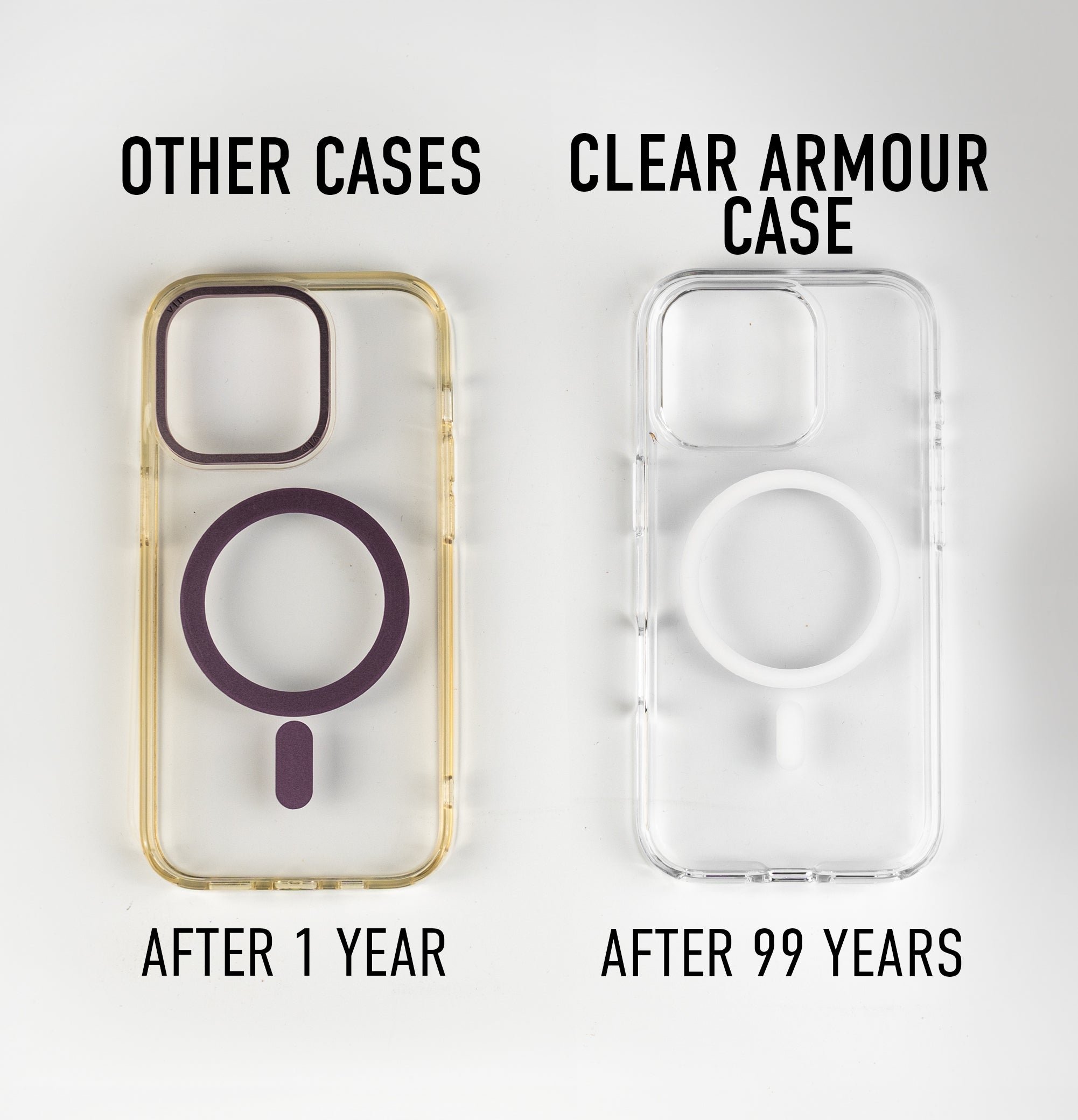 iPhone 16 Clear Armour Anti-Yellow MagSafe Case