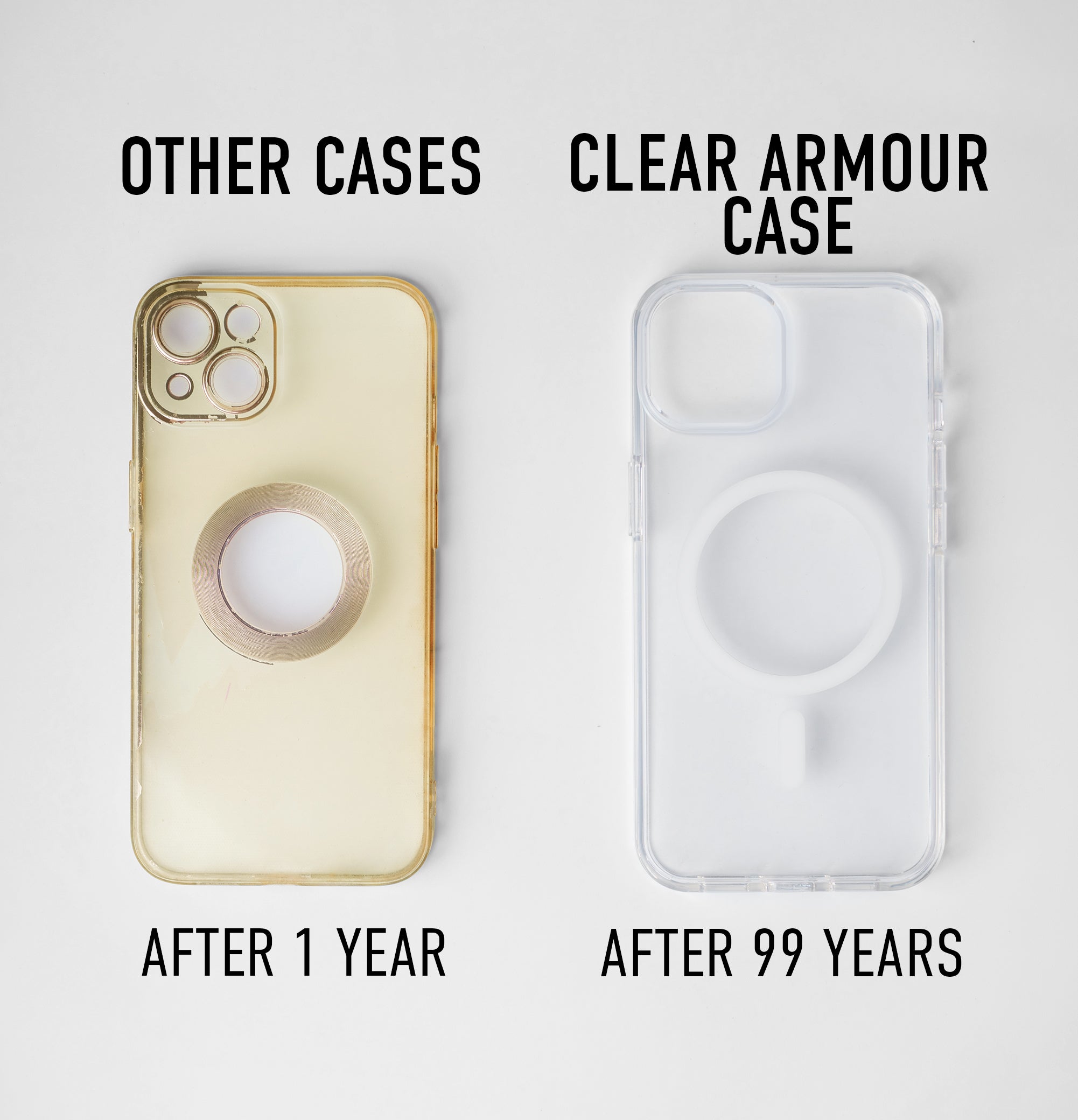 iPhone 15 Clear Armour Anti-Yellow MagSafe Case