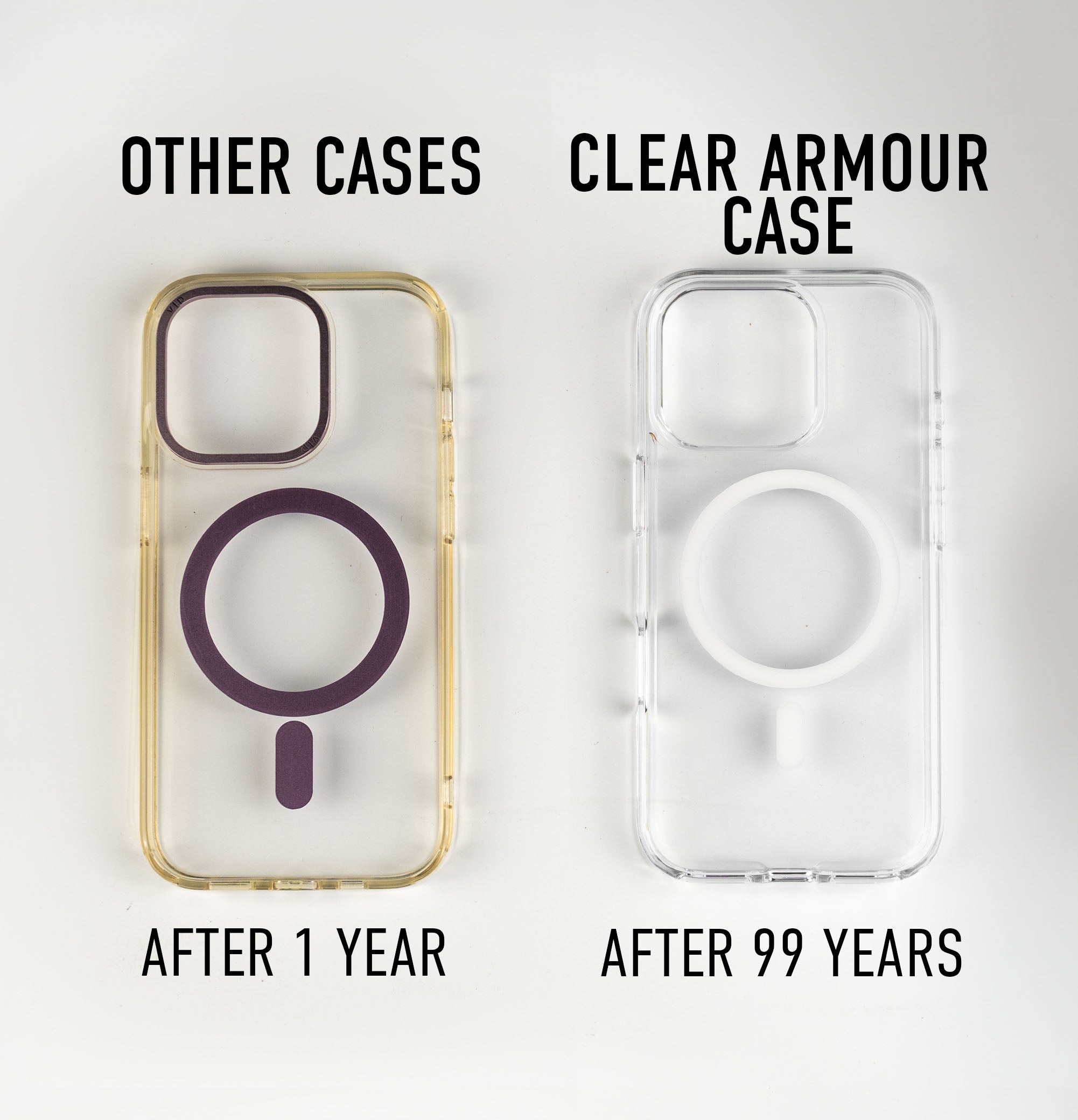 iPhone 14 Clear Armour Anti-Yellow MagSafe Case