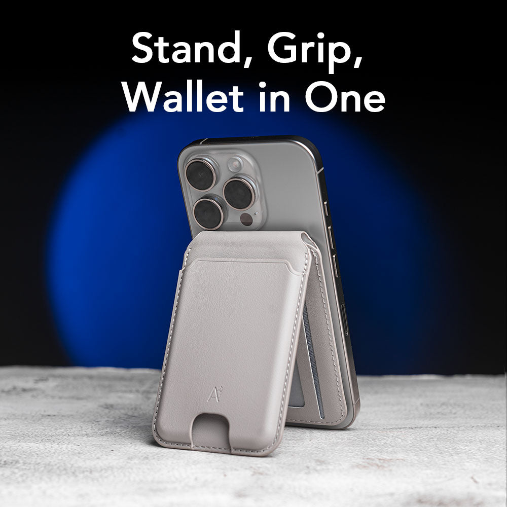 Grey Leather Stand