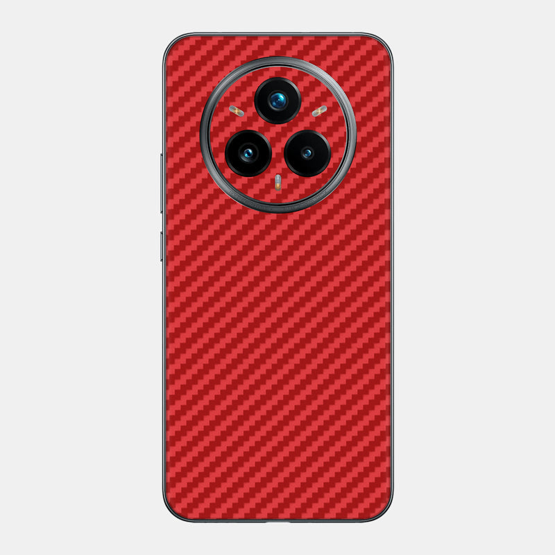 Carbon Fibre Red Glass Back