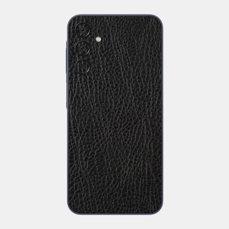 Black Leather Glass Back