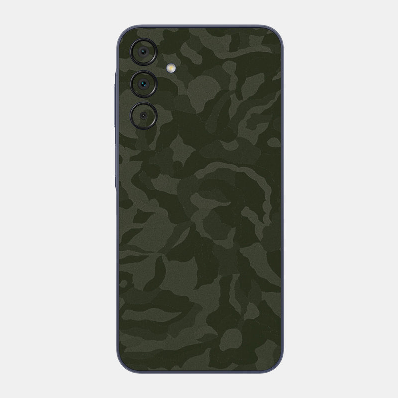 Green Camo Glass Back