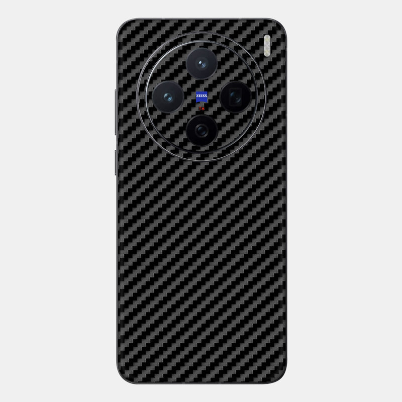 Carbon Fibre Black Glass Back