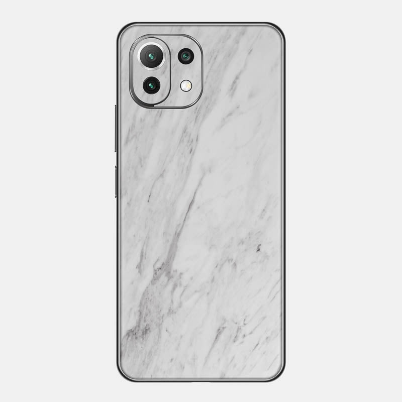 White Marble Glass Back