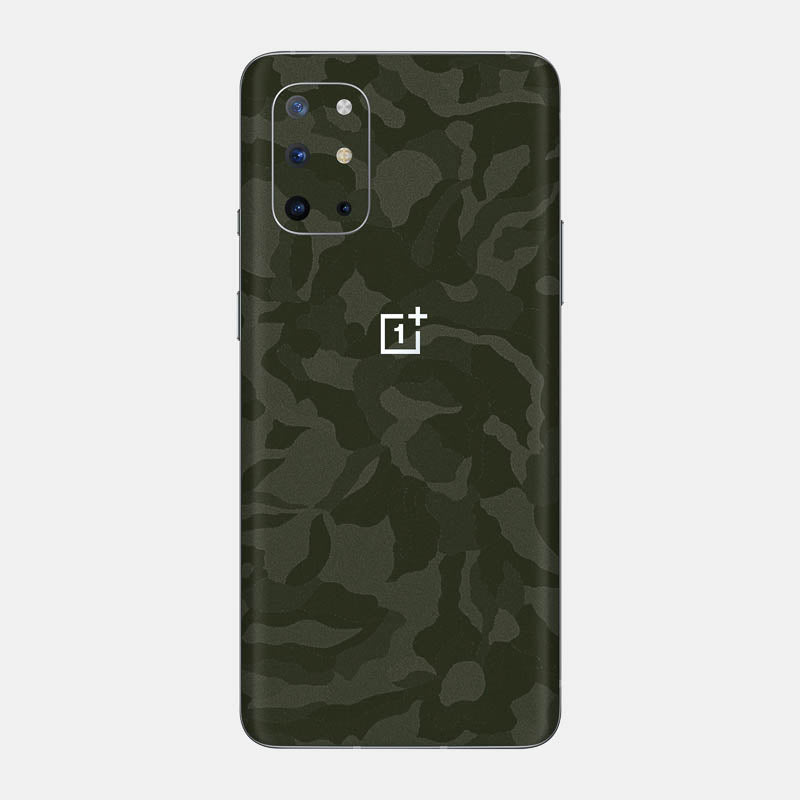 Green Camo Glass Back